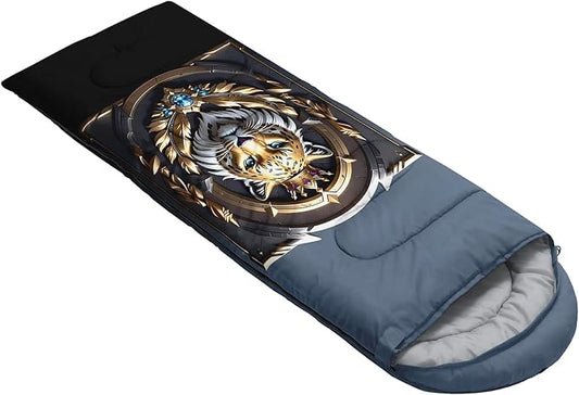 QOOMO Camping Sleeping Bags,3 Season Warm & Cool Weather,Lightweight,Waterproof Sleeping Bags for Adults & Kids,Traveling,and Outdoors,Camping Gear Equipment