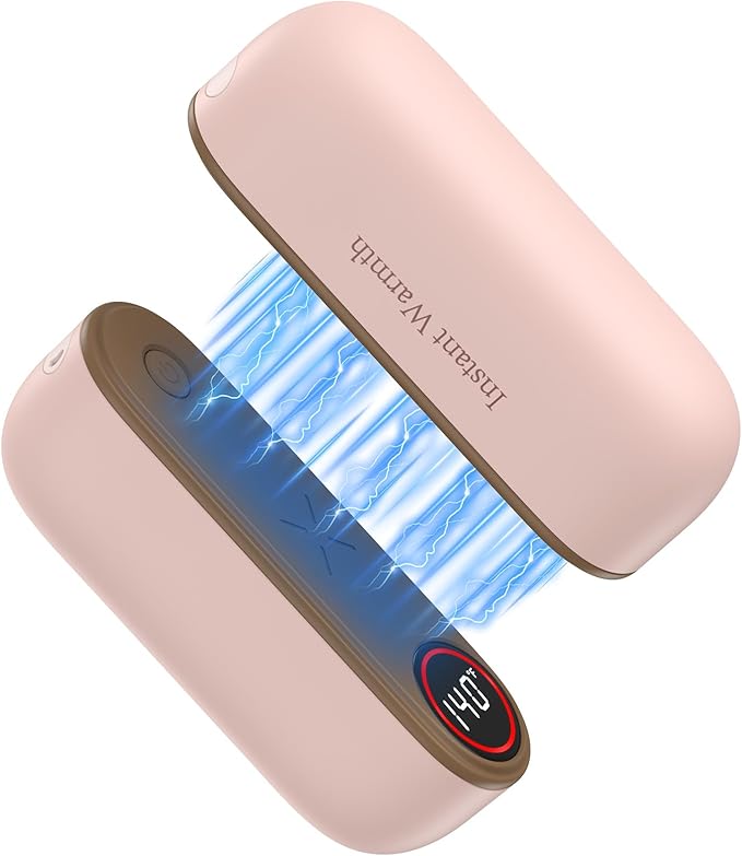 2 in 1 Hand Warmers Rechargeable, Magnetic Electric Hand Warmer 8000mAh USB-C, 3 Heat Levels up to 140°F, Quick Heating Portable Hand Warmers, Gifts