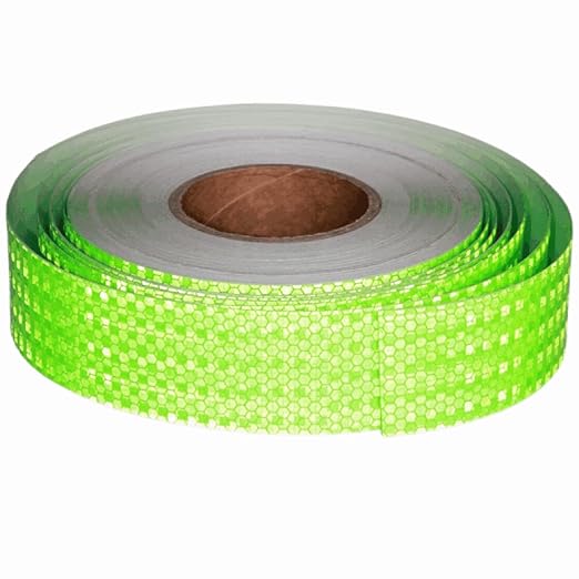 Industrial Reflective Tape Green 2 inch Wide, Outdoor Waterproof High Visibility Safety Warning Reflector Sticker Strips (168 feet)