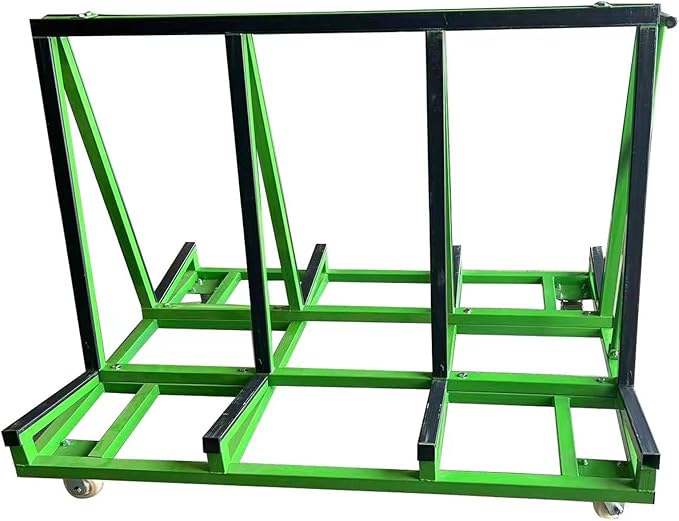 Heavy Duty Drywall Cart, Double Sided A-Frame Rack for Transporting Plywood, Sheetrock, and Glass Panels