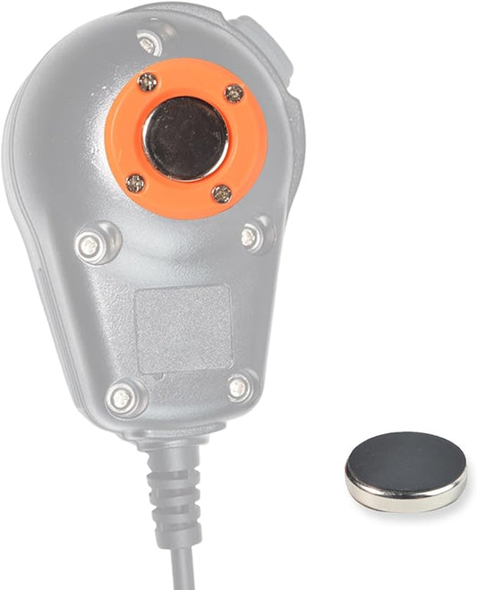TWAYRDIO Magnetic CB Mic Holder, Microphone Holder Mounting Kit for Cobra Uniden LUITON Astatic CB Mics (Orange)