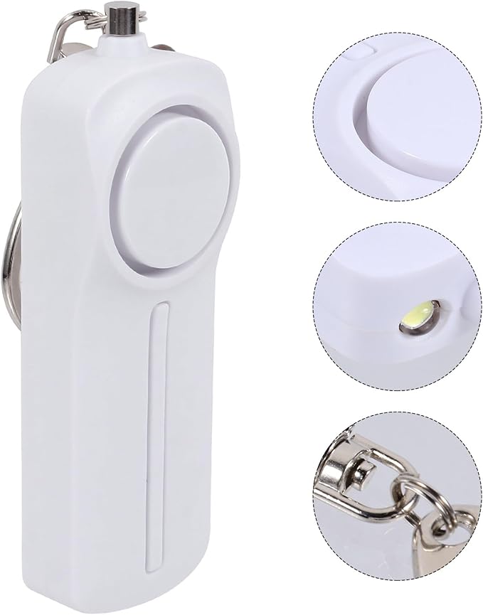 Personal Alarm Emergency Safety Alarm Keychain with Loud Siren and LED Light for Women Portable Reusable for