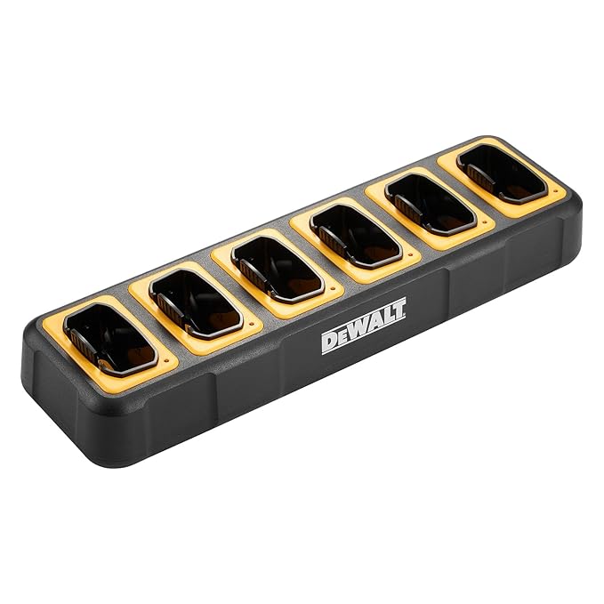 DEWALT FRS Walkie Talkies Long Range 2 Way Radio, 2 Watt, Waterproof & Rechargeable, 24 Pack with 4X Gang Chargers, 4DXFRS800-BCH6