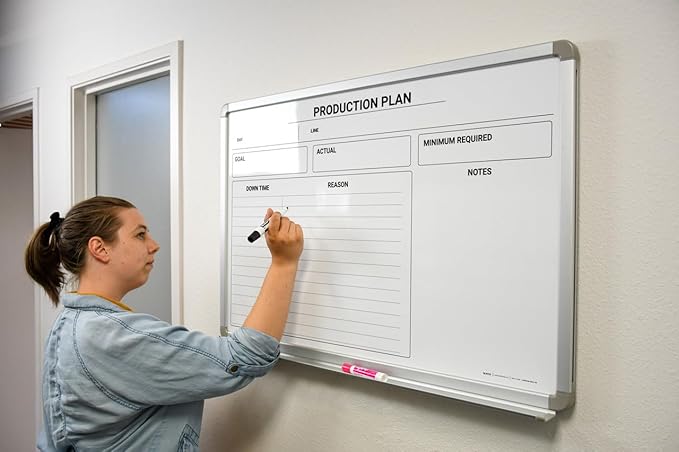 Production Plan Whiteboard 48" x 36"
