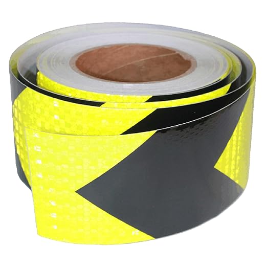 Industrial Reflective Tape 3 inch Wide for Automobile, Outdoor Waterproof High Visibility Safety Warning Adhesive Strips (66 feet)
