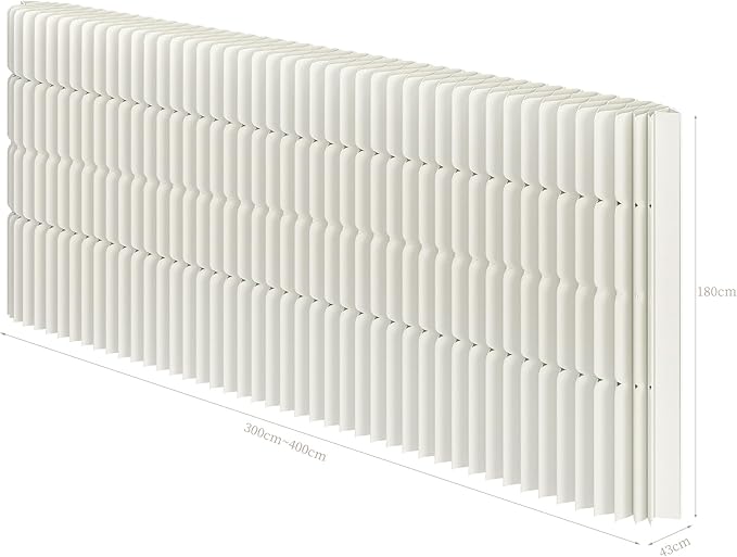 Foldable Room Divider Privacy Screens Movable Temporary Wall Space Partition, 5.91~7.87 FT Tall, 6.56~16.4 FT Width, Choice of Various Sizes and Styles