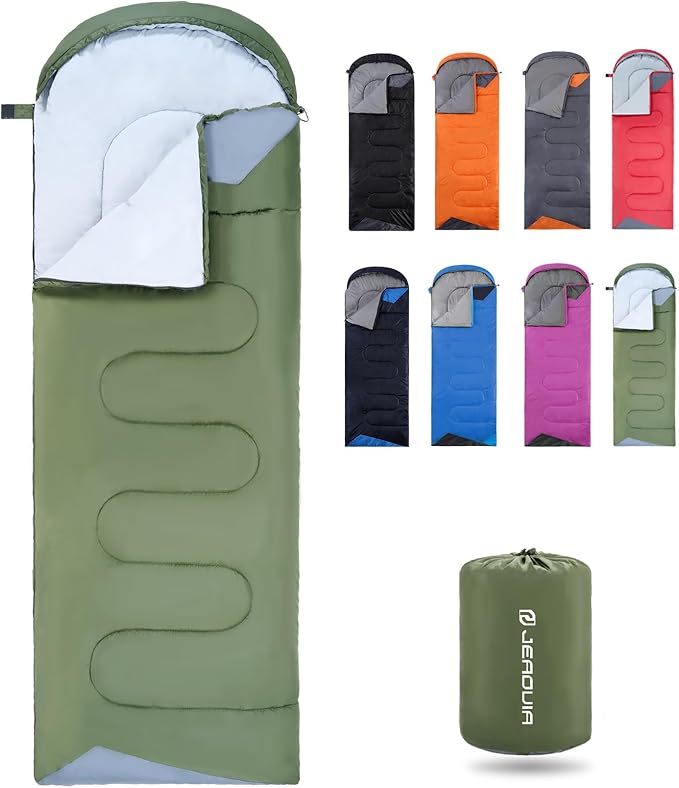 Sleeping Bags for Adults Cold Weather - 20 Degree Big&Tall Size Backpacking Lightweight Waterproof for Girls Boys Mens Teen Women for Camping Hiking Outdoor Travel Hunting with Compression Bags