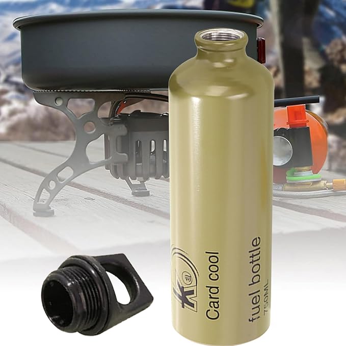 Generic Empty Bottle 750ml Camping | Compact Liquid Container For Stove, Alcohol, Hiking, Outdoor, Survival, Safe Storage | Accessory Transport Cylinders Tr