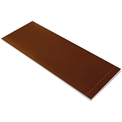 Mighty Line Floor Marking Tape Strips for Safety, Caution, Warning, Heavy-Duty, Peel and Stick, Adhesive, Industrial Quality, Brown, 3" by 10"