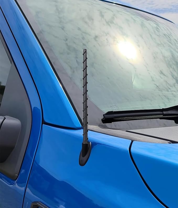 Antenna fits for Dodge Ram 1500 1990-2025 & Ford F150 1990-2025, 13 inches Spiril Rubber Antenna Replacement for Dodge RAM Truck Radio Accessories Enhanced Reception