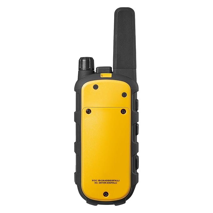 DEWALT FRS Walkie Talkies Long Range 2 Way Radio, 2 Watt, Waterproof & Rechargeable, 6 Pack with 6 Mics & Gang Charger, DXFRS800BCH6-RM1