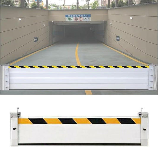 Flood Protection Barrier/Flooding Control Baffle for Garage/Front Door/Basement, 2/3/4/5/6/7/8/9/10/11/12/13ft Flood Prevention Water Barriers, Water Dams Aluminum, Suitable(H 0.6ft(20cm),4