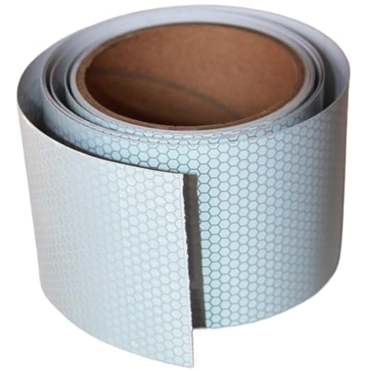 Industrial Non Fading Reflective Tape Silver Outdoor Waterproof 3 inch, High Visibility Safety Warning Adhesive Stickers (10 feet)