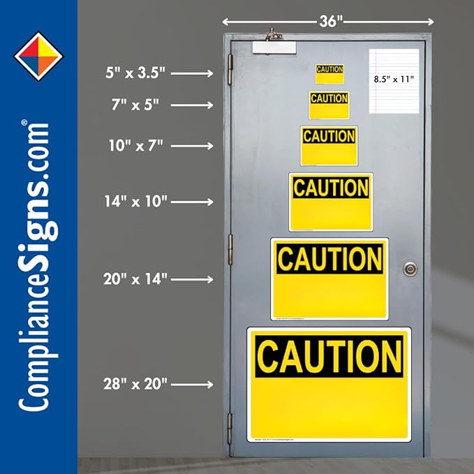 ComplianceSigns.com Tornado Shelter Label Decal, 5x3.5 in. 4-Pack Vinyl for Emergency Response