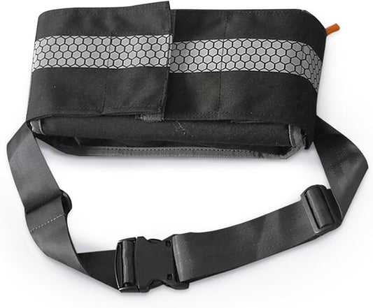 Empty First Aid Waist Bag Molle Medical Pouch with Belt, EMS Fanny Pack with Three-Piece System,IFAK Medical Bag for Camping,Hiking or Traveling (Black)