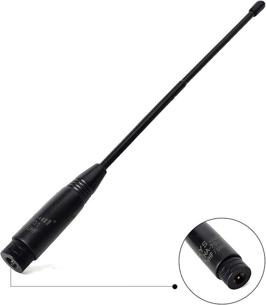 HYS NA-701 Walkie Talkie Antenna Dual Band 2meter 70cm Two Way Radio Replacement Antenna with SMA Male Connector for Wouxun KG-UV6D KG-UV8D TYT UV380 UV8000E Yaesu VX-6R FT-3DR FT-60R Handheld Radios