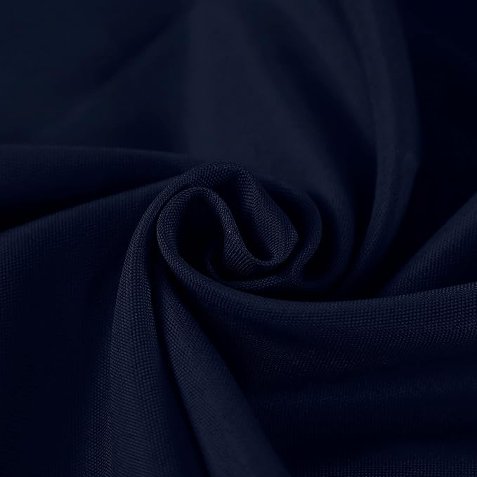 Fokitut 2 Pack Waterproof Rectangle Tablecloth, 60x120 Inch,Stain Resistant and Wrinkle Polyester Table Cloth, Fabric Table Cover for Kitchen Dining, Wedding, Party, Holiday Dinner-Navy