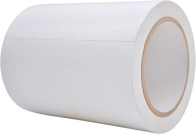 MAT Vinyl Marking Tape White - 6 inch x 36 yds. for Safety Floor Marking (School Gym, Restaurants, Warehouse), Dance Floor Splicing, Pinstriping Cars & Boats