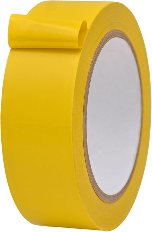 MAT Vinyl Marking Tape Yellow - 1.5 inch x 36 yds. for Safety Floor Marking (School Gym, Restaurants, Warehouse), Dance Floor Splicing, Pinstriping Cars & Boats