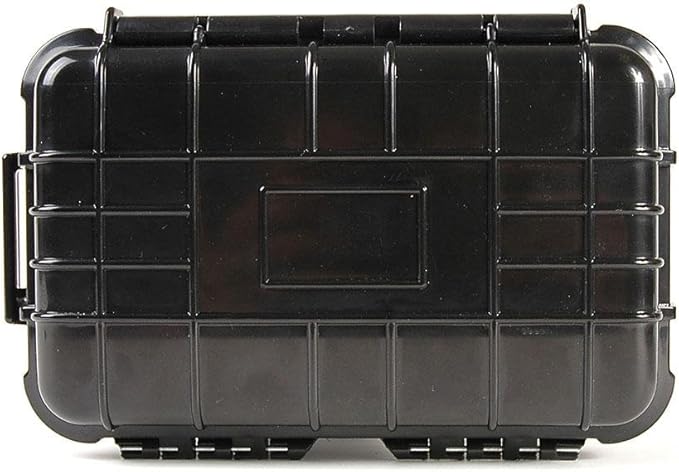 8" Weatherproof Equipment Case, made of Polypropylene Plastic, Black, 7.5" X 5" X 3.25"