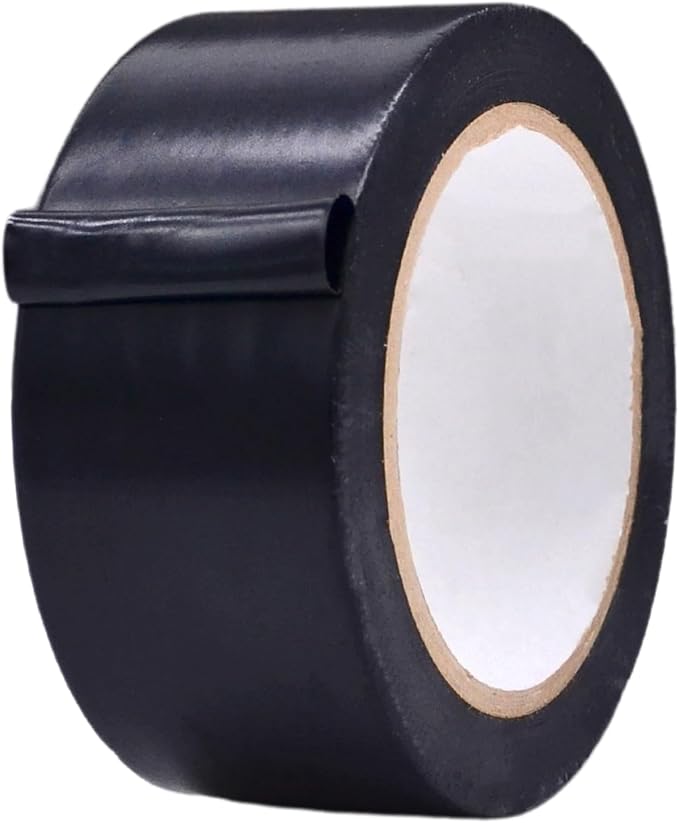 MAT Vinyl Marking Tape Black - 2 inch x 36 yds. for Safety Floor Marking (School Gym, Restaurants, Warehouse), Dance Floor Splicing, Pinstriping Cars & Boats