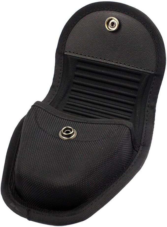 ROCOTACTICAL Molded Double Handcuff Case, Hidden Snap Nylon Cuff Case Pouch