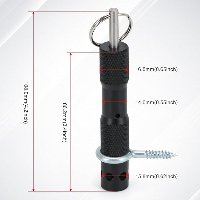 Perimeter Trip Alarm Device W/ 22 Gauge Adapter Early Warning Security System for Camping & Property Safety (Black)