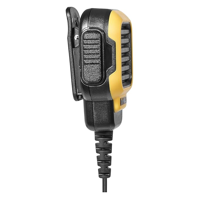 DEWALT FRS Walkie Talkies Long Range 2 Way Radio, 2 Watt, Waterproof & Rechargeable, 6 Pack with 6 Mics & Gang Charger, DXFRS800BCH6-RM1