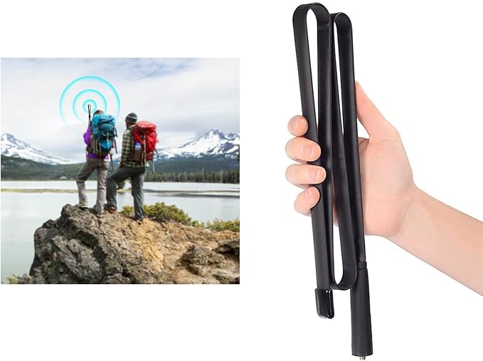 Bingfu Dual Band VHF UHF 136-520MHz 42.5 inch Foldable CS Tactical SMA Female Ham Radio Antenna for Wouxun Baofeng BF-F8HP UV-5R UV-82 BF-888S GT-3 Handheld Ham Two Way Radio Walkie Talkie