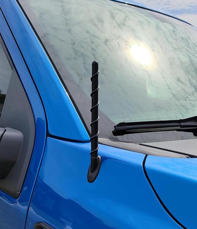 7 Inches Short Antenna for Truck Rubber Replacement Antenna for Ford F150 2009-2025 & Bronco 2021-2025, Ford F150 Accessories, Internal Copper Coil for Enhanced AM/FM Reception