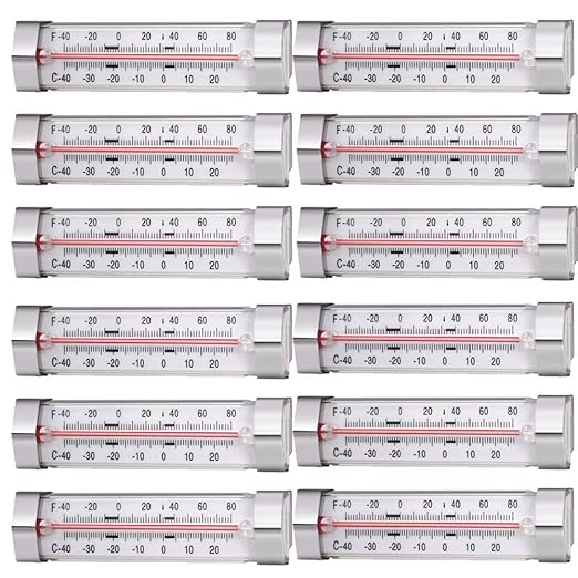 12 Pack Fridge Refrigerator Freezer Thermometer
