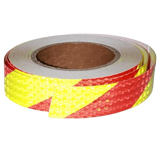 Industrial Reflective Tape Outdoor Waterproof 1 inch Wide, High Visibility Safety Warning Reflector Sticker Strips (168 feet)