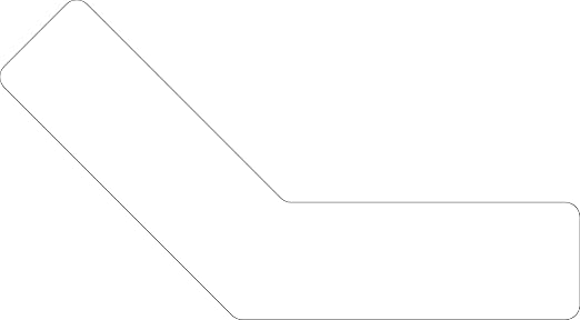 5S Location Marking 135° Angle- 6x6x2" Adhesive Laminated Durable 135 Degree Angle Shaped Floor Marker by Graphical Warehouse- Rounded Corners (25 Pack) (White)