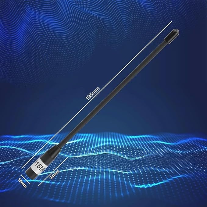 915MHz 10DBi Outdoor Antenna - Copper Construction Weather-Resistant RF Male Connector U.FL IPX Feeder Cable For Handheld Two-Way Radio Scanner Industrial Use
