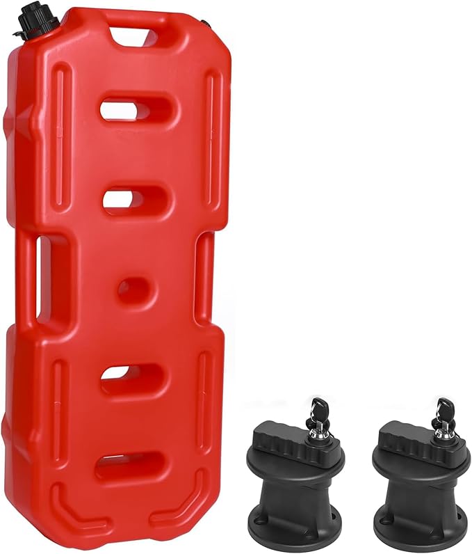 8 Gallon 30L Storage Container with Lockable Bracket, Cannot Hold Drinking Water,Red,30L