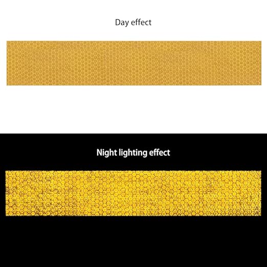 Reflective Safety Tape,2 Inch×30 Feet Yellow Reflective Tape,high Viscosity Waterproof Reflective Tape for Trucks Trailers Bikes Cars Ships Motorcycles Outdoor