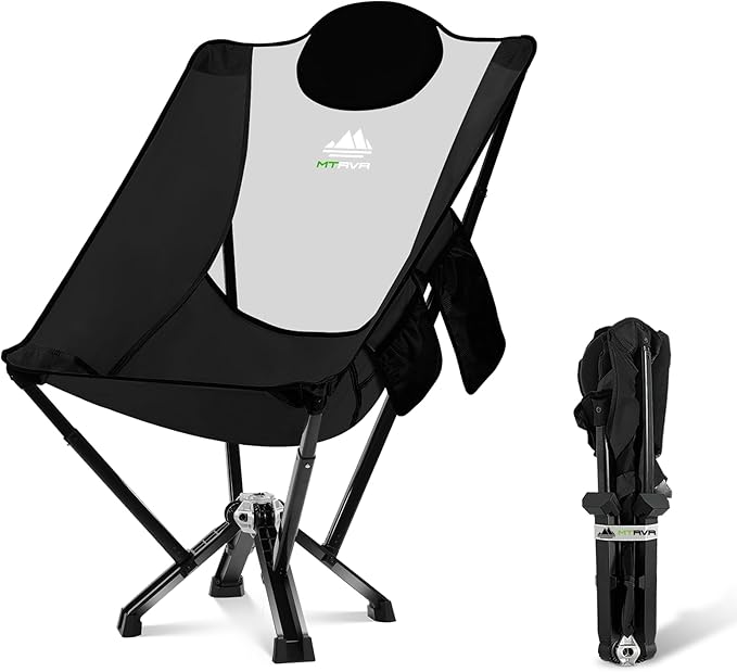 High-Back Camping & Indoor Chair — Full Back Support for Long Sitting, Stable Aluminum Frame, Anti-Slip Feet, Folding Chair for Home, RV & Outdoor Use