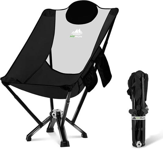 High-Back Camping & Indoor Chair — Full Back Support for Long Sitting, Stable Aluminum Frame, Anti-Slip Feet, Folding Chair for Home, RV & Outdoor Use