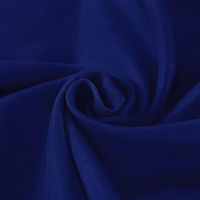 Fokitut 2 Pack Waterproof Rectangle Tablecloth, 60x84 Inch, Stain Resistant and Wrinkle Polyester Table Cloth, Fabric Table Cover for Kitchen Dining, Wedding, Party, Holiday Dinner-Royal Blue