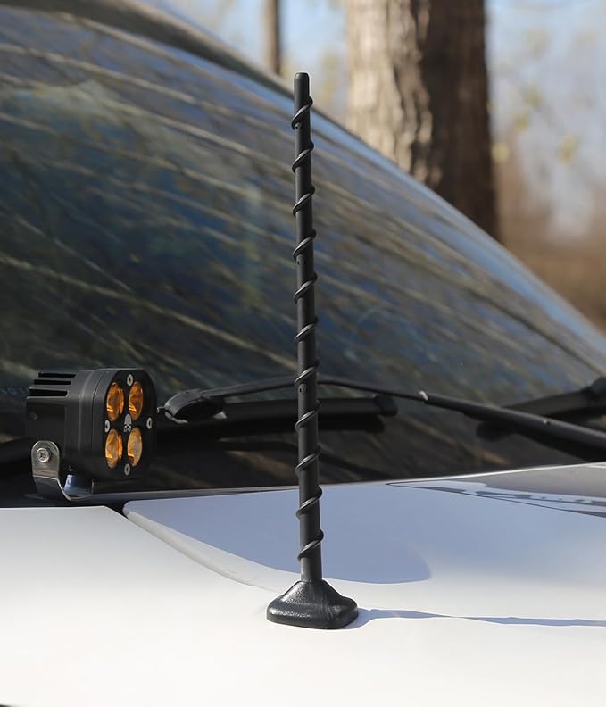 13 Inch Short Antenna for Ford F150 2009-2025 & Bronco 2021-2025, Ford F150 Accessories Rubber Replacement Antenna Truck, Internal Copper Coil for Enhanced AM/FM Reception