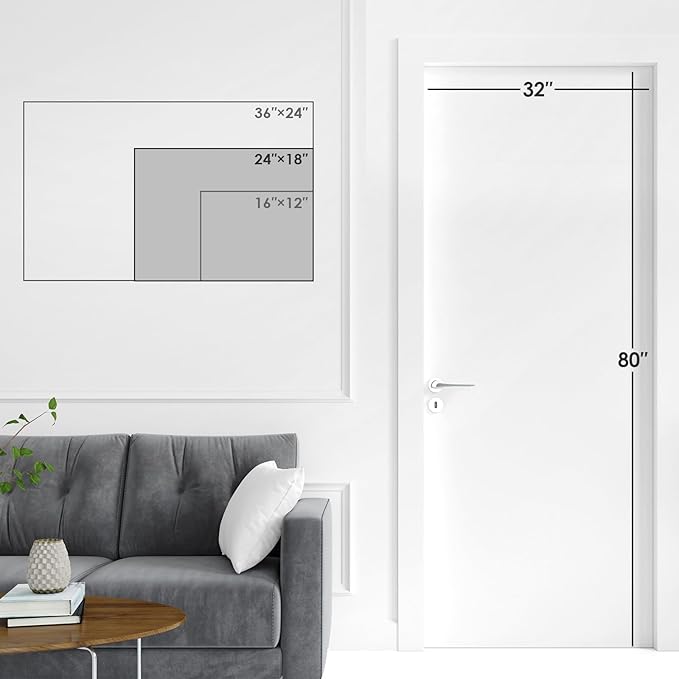 ARCOBIS Dry Erase Calendar with Cork Board for Wall, 36"x 24" Magnetic Calendar Whiteboard with Black Frame, Monthly Combination Board for School, Home, Office