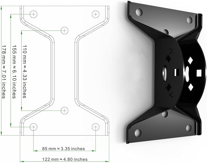 PIBIDI Adjustable Attic/Outdoor Antenna & Weather Station Mounting Pole Universal Mount Brackets - Easy Installation, Solid Structure, Weather Proof (1 1/4" Diameter, 33 1/4" Arm Length)