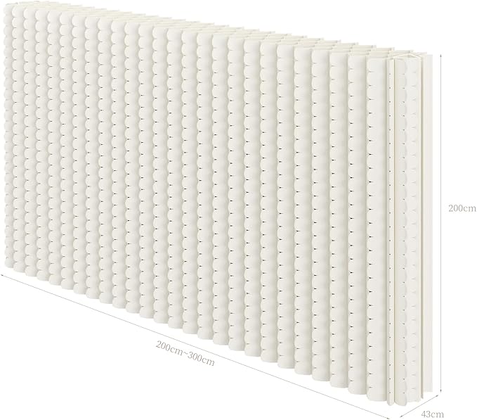 Foldable Room Divider Privacy Screens Movable Temporary Wall Space Partition, 5.25~9.19 FT Tall, 6.56~16.4 FT Width, Choice of Various Sizes and Styles