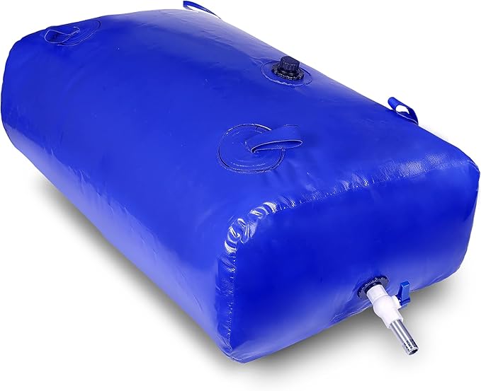 1400 L/370 gal Water Bladder Storage Containers, Foldable Portable Water Tank Large Capacity Soft Water Bag, Drought Resistance, Fire Prevention, Emergency Water