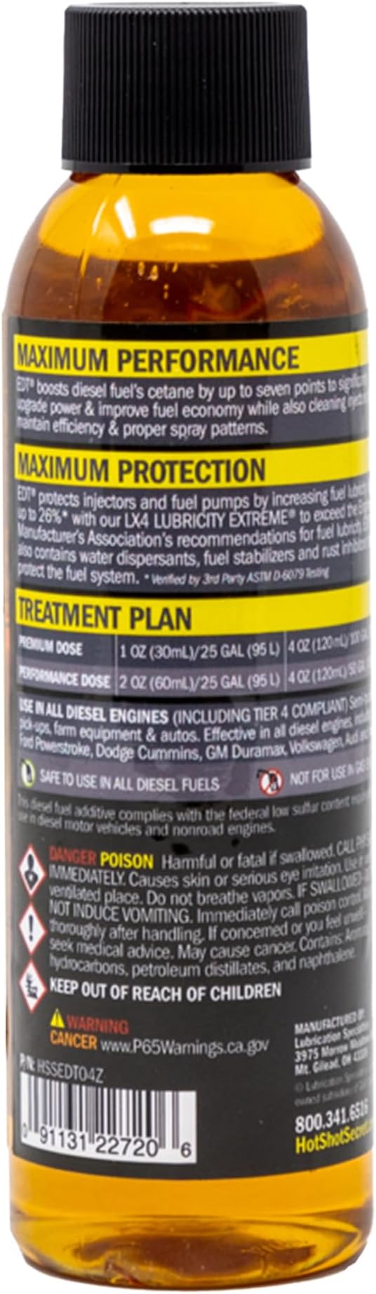 Hot Shot's Secret EDT Everyday Diesel Treatment 4 Fluid Ounce Bottle (Pack of 2)