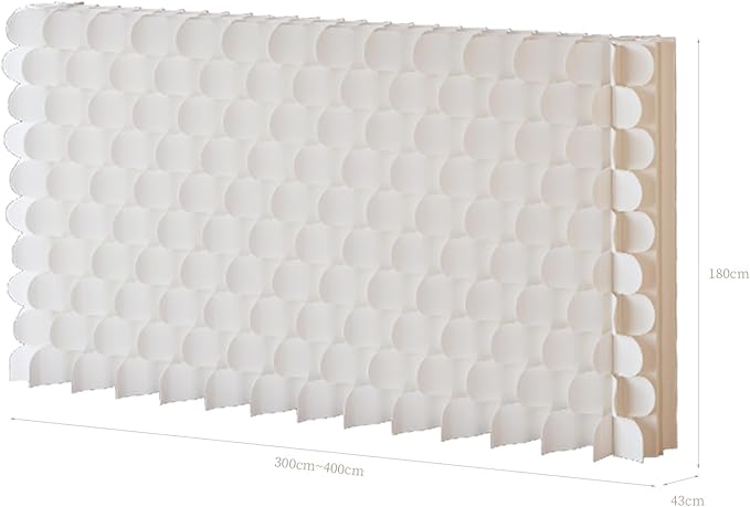 Foldable Room Divider Privacy Screens Movable Temporary Wall Space Partition, 5.25~9.19 FT Tall, 6.56~16.5 FT Width, Choice of Various Sizes and Styles