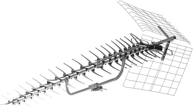 Antennas Direct Yagi Uni-Directional UHF Outdoor HDTV Antenna, 70+ Mile Range, 4K 8K UHD NEXTGEN TV – w/All-Weather Adjustable Mounting Hardware