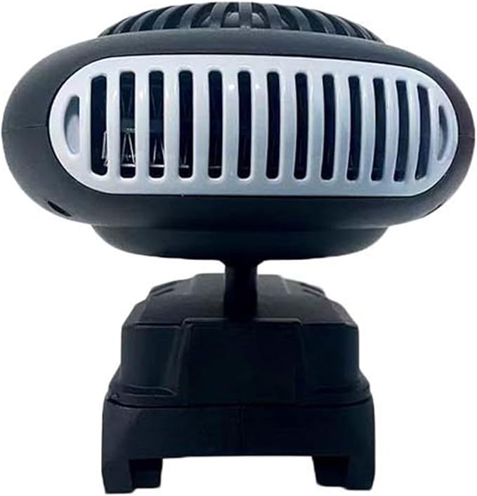 Portable Heater Battery Powered, Quiet Long Heating Small Space Heater with Anti-Tilt, Car Window Defogger with 2 Heat Settings & USB Ports, for Car/Camping/Indoor Use (no battery no charger)