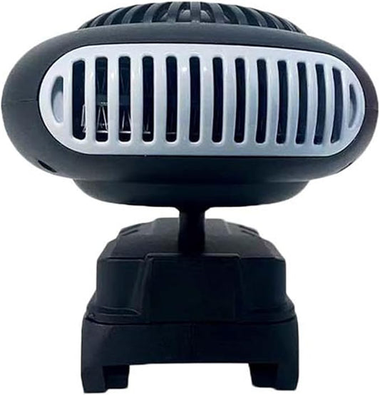 Portable Heater Battery Powered, Quiet Long Heating Small Space Heater with Anti-Tilt, Car Window Defogger with 2 Heat Settings & USB Ports, for Car/Camping/Indoor Use (no battery no charger)