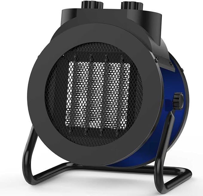 1500W Electric Space Heater with 90 Adjustable Angle, Overheat Protection, Heater for Garage, Office, Indoor Use